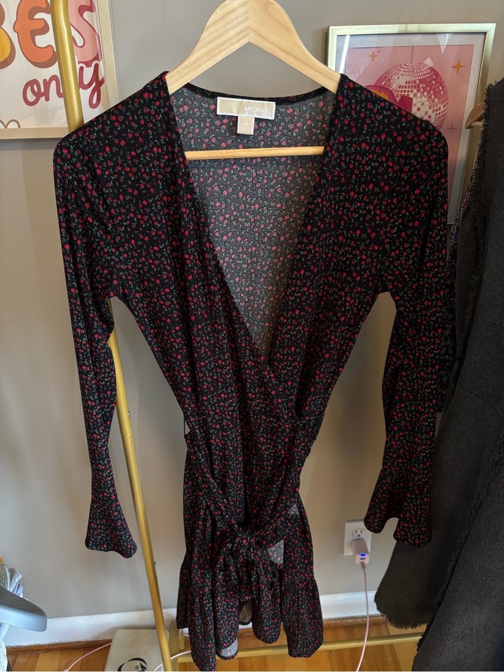 Beautiful rose 🌹 wrap michael kors dress
